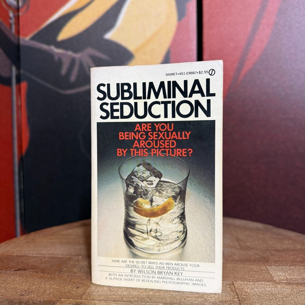 Subliminal Seduction Wilson Bryan Key VTG Paperback Book 1974 Signet Ad Media